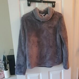 JoyLab Plush Gray Cowl Neck Sweater